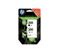 HP 300 pack de 2 cartouches d'encre noir/trois couleurs authentiques