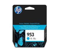 Cartouche d'encre HP 953 Cyan Authentique F6U12AE 9 ml 1 cartouche Bleu cyan