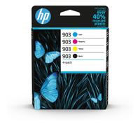 Cartouche d'encre HP Pack Multipack 903 Originales (Noir + 3 Couleurs) - T6M82AE