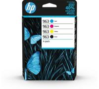 HP - 6ZC70AE - HP 963 - Pack de 4 - noir, jaune, cyan, magenta - originale - cartouche d'encre