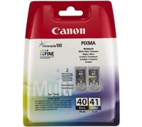 Cartouche d'Encre - Imprimante CANON Pack de 2 cartouches d'encre PG-40 / CL-41 Noir + Couleur