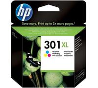 Cartouche d'Encre - Imprimante HP 301XL trois couleurs grande capacité authentique (CH564EE) pour HP Envy 4505 et HP DeskJet 1050/1512/2548/