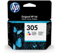 Cartouche d'Encre - Imprimante HP 305 trois couleurs authentique (3YM60AE) pour HP DeskJet 2300/2710/2720/Plus4100, HP Envy 6000/Pro 6400