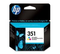 Cartouche d'Encre - Imprimante HP 351 trois couleurs authentique (CB337EE) pour HP Photosmart C4380/C4472/C4580/C5280