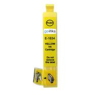 Cartouche d'encre jaune compatible Go Inks (15 ml) T1634 16XL pour Epson Workforce - non-OEM