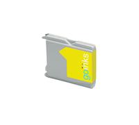 Cartouche d'encre jaune compatible Go Inks, remplace LC970Y / LC1000Y (15ml) pour imprimantes Brother DCP/MFC/FAX