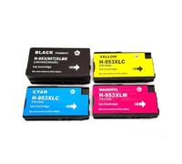 Cartouche d'encre Jet d'encre Couleur Premium 953XL 957XL Compatible for imprimantes HP OfficeJet Pro 7740 7720 7730 8210(1 Set 4PCS)