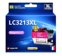 Cartouche d'encre LC3213M LC3213 M LC3211M LC3211 M Compatible pour Brother DCP J497DW J572DW J772DNW J772DW J774DW MFC J491DW J497DW J890DW J895DW Magenta Haute capacité avec Puce 400 Pages