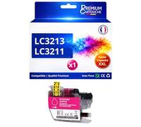 Cartouche d'encre LC3213M LC3213 M LC3211M LC3211 M Compatible pour Brother DCP J497DW J572DW J772DNW J772DW J774DW MFC J491DW J497DW J890DW J895DW Magenta Haute capacité avec Puce 400 Pages