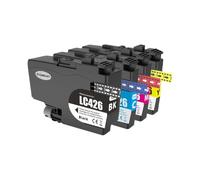 Cartouche d'encre LC426 LC426XL, Compatible avec Brother | Pour MFC-J4335DW MFC-J4340DW MFC-J4535DW, encre pigmentée, noir cyan magenta jaune(1SET LC426 BK C M Y)