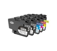 Cartouche d'encre LC426 LC426XL, Compatible avec Brother | Pour MFC-J4335DW MFC-J4340DW MFC-J4535DW, encre pigmentée, noir cyan magenta jaune(1SET LC426 2BK C M Y)