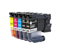 Cartouche d'encre LC521 Compatible for Brother DCP-J1260W J1310DW