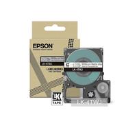 Epson Ruban adhésif LabelWorks LK-6TBJ transparent mat noir 24 mm compatible LW-C410 & LW-C611