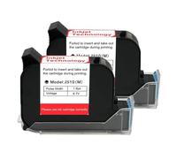 Cartouche d'encre noire for imprimante portable, 12.7mm, 1 à 10 pièces, séchage rapide, solvant écologique, 600DPI, for imprimante à jet d'encre thermique pour le texte, la date, le code-barres, l'heu