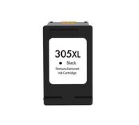 Cartouche d'encre noire HP 305XL remise à neuf - Affiche le niveau d'encre - Remplace 3YM62AE/3YM61AE