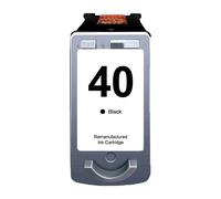 Cartouche d'encre noire remanufacturée Canon PG40/PG50/PG37 - Affichage du niveau d'encre - Remplace 0615B001/0615B042/0616B001/2145B001