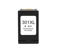 Cartouche d'encre noire remise à neuf HP 301XL - Affiche le niveau d'encre - Remplace CH563EE/CH561EE