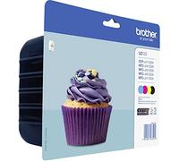 Cartouche d'encre originale Brother LC123VALBP Noir Jaune Cyan Magenta