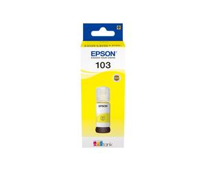 Cartouche d'encre originale Epson 103 Jaune, encre à pigments, 70ml, référence C13T00S44A. Compatibilité imprimantes jet d'encre série L (voir liste détaillée).