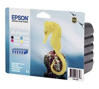 Epson Seahorse Multipack "Hippocampe" (T0487) - Encres QuickDry N, C, Cc, M, Mc, J