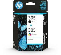 HP Pack de 2 cartouches d'encre authentiques 305 3 couleurs / noir