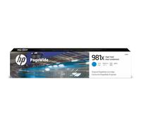 HP 981X - Hohe Ergiebigkeit - Cyan - Original - PageWide - Tintenpatrone - f?r PageWide Enterprise Color 556dn, 556xh (L0R09A)