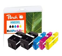 Cartouche d'encre - PEACH - PI300-768 - Multipack 5 pièces - Compatible HP - Noir, Cyan, Magenta, Jaune