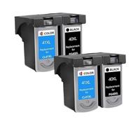 Cartouche d'encre PG40 CL41 - Compatible avec Canon IP1600 IP1700 IP1800 MP140 MP450 MP470(2Black 2Color)