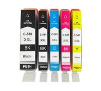 Cartouche d'encre PGI-580 CLI-581 580XL, Compatible avec Canon TR7550 TR8550 TS6150 TS6151
