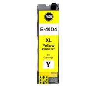 Cartouche d'encre pigmentaire jaune Epson T40D4 générique - Remplace C13T40D440/C13T40C440