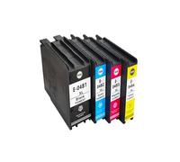 Cartouche d'encre pigmentée T04A1 T04A2 T04B1 T04B2 T912XL, Compatible avec Les imprimantes Epson Workforce Pro WF-C8190 WF-C8690 WF-C8610(T04B1-T04B4-1SET)