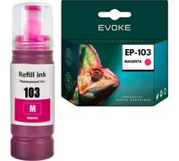 Cartouche d'encre pour Epson 103 Magenta 70 ml | Remplacement pour EcoTank L3251 L3250 L3150 L3151 L3260 L3256