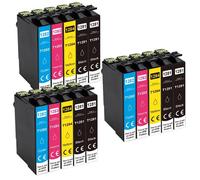 Cartouche d'encre pour imprimante, compatible avec EPSON 12XL, 1281, SX125, SX130, SX230, SX235W, SX420W, SX425W, SX430W, SX435W, T128115pcs