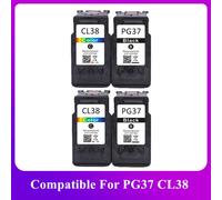 Cartouche d'encre pour PG-37 IL CL-38 af 37 CL 38 ical37 CL38 PIXMA MP140 MP190 MP210 MP220 MP420 IP1800 IP2600 MX300 MX310 Imprimante - Type 2 BK 2 Color