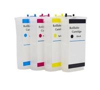 Cartouche d'encre Rechargeable 130ML, Compatible avec Les Traceurs Designjet 500 510 800 800ps Compatible avec imprimantes HP10 HP82 HP500 avec puces Arc, Paquet de 10(HP500 with Arc Chip)