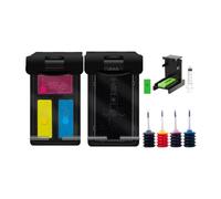 Cartouche d'encre Rechargeable. Compatible avec Canon PG575 CL576 575 576 XL PG-575XL CL-576XL PIXMA TS3550i TS3551i TR4750i TR4751i. Imprimante Inkjet(1 Set with Ink)
