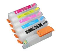 Cartouche d'encre Rechargeable Compatible avec Epson 24 24XL 277 avec Puce Arc for imprimante XP-750 XP-850 XP-950 XP-970(America Version 277)