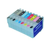 Cartouche d'encre Rechargeable R2880 T0961-T0969, imprimante Photo à Jet d'encre avec Puce Arc à réinitialisation Automatique, Compatible avec Epson R2880(R2880 1Set)