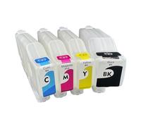 Cartouche d'encre Rechargeable Vide T08N T08Q, 4 pièces, Compatible avec l'imprimante Epson Workforce Enterprise AM-C400 C550 sans Puce 650ML et 350ML