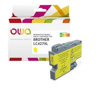 Cartouche dencre remanufacturable OWA - haute capacité - Jaune - pour BROTHER LC-427XLY