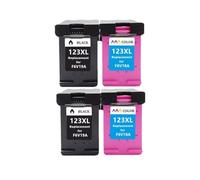 Cartouche D'encre Remanufacturée Pour 651XL. Compatible Avec HP Deskjet Ink Advantage 5575 5645 OfficeJet 202 202c 250 252 Imprimante(2bk 2color)