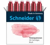 Cartouche d'encre Schneider Pastel Format Standard Fermeture Bille Recharge pour Stylos Plume et Rollerball Cartouche Encre Blush Bo te de 6