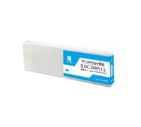 Cartouche d'encre SJIC30P 300ML avec Puce d'encre, Compatible avec Epson,ColorWorks C7500 TM-C7500G C7500GE GE-312 for imprimante d'étiquettes(Cyan)