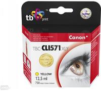 Cartouche d'encre TB comp. avec Canon CLI-571XL,0334C001 YE