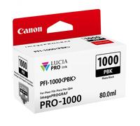 Cartouche d'encre traceur CANON PFI-1000PBK photo noir pour Prograf Pro-1000 (80ml)