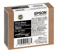 Cartouche d'encre traceur EPSON SC-P800 - Noir Photo - 80ml - T8501