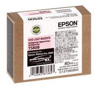 Cartouche d'encre traceur EPSON T580B Pour imprimante 3880 Vivid Magenta clair - 80 ml