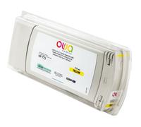 Cartouche d'encre traceur remanufacturée OWA - standard - Jaune - pour HP 773C