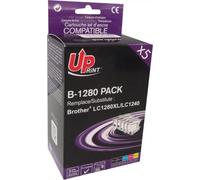 Cartouche d'encre UPRINT LC1280XL, LC1240, BROTHER, (BK+C+M+Y)