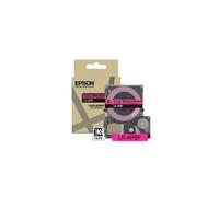 Cartouche d'étiquettes Epson LK-4PBF Noir/Rose, Transfert Thermique, Largeur 1.2cm, Compatibilité LabelWorks LW-C410, Référence C53S672100